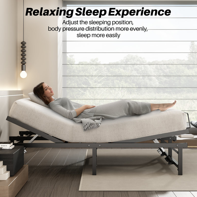 Wayfair split queen adjustable bed discount